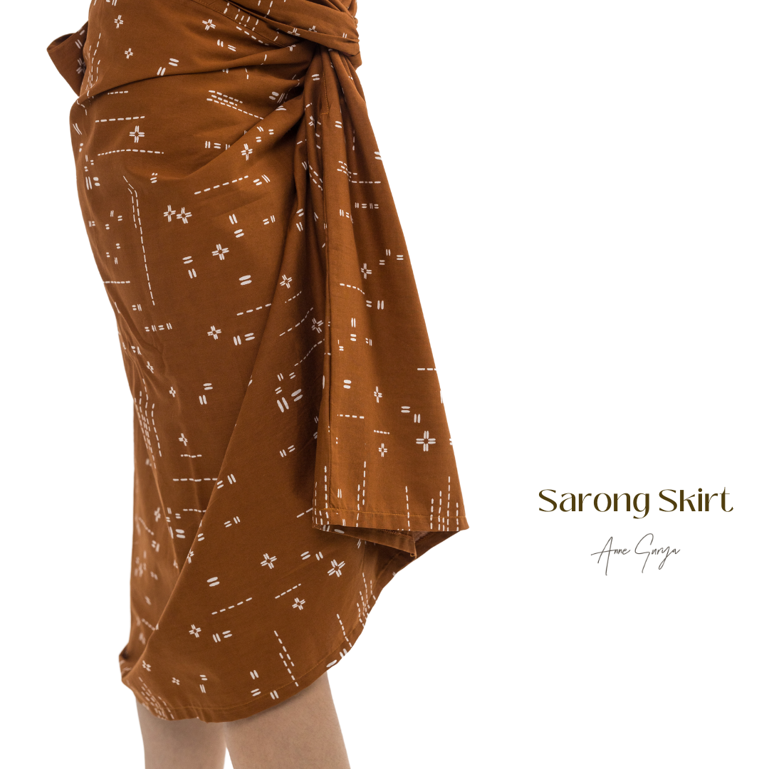 Sarong Skirt - Cotton Batik Sarong Bali Wrapped Tie Style